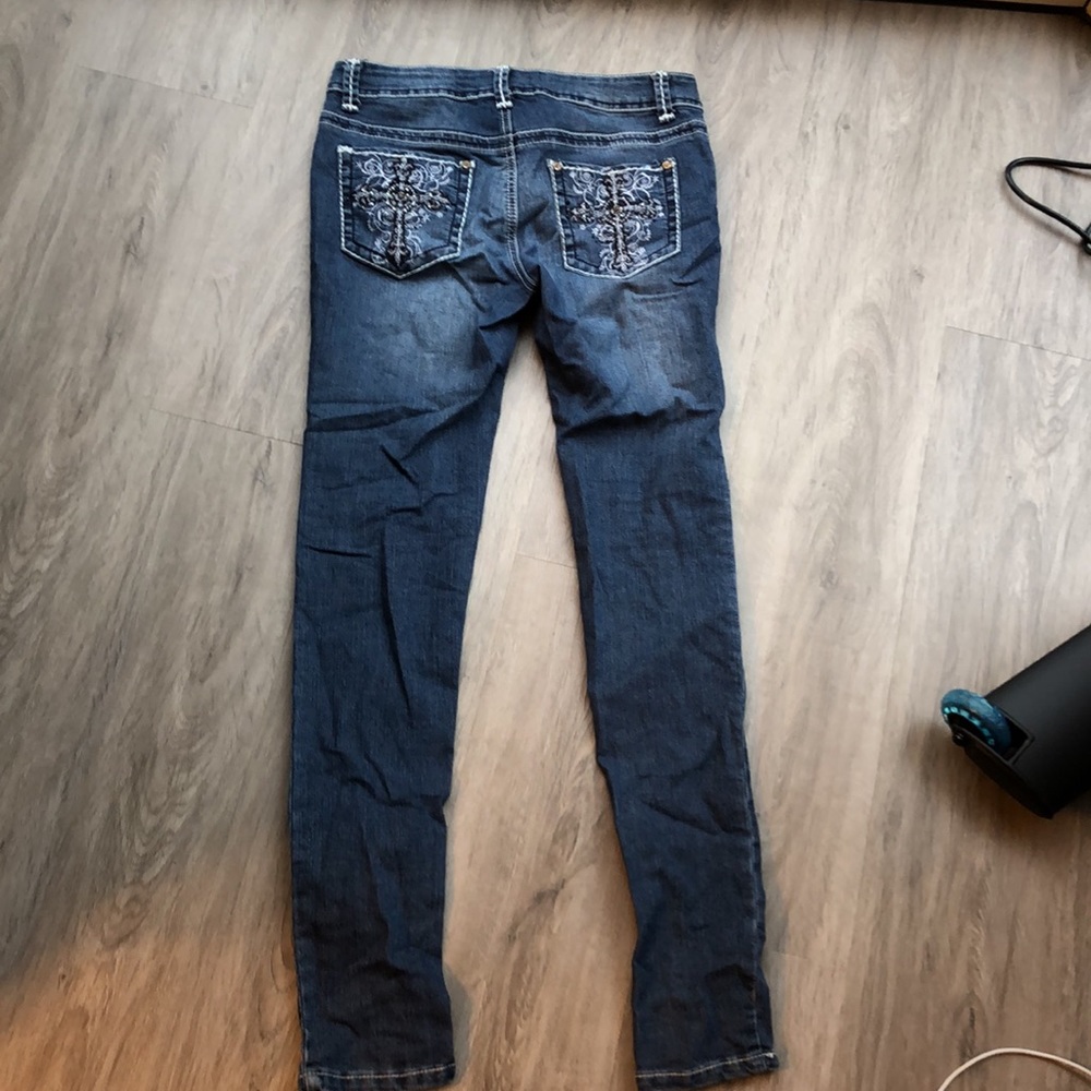 Skinny jeans with beaded design - Picture 5 of 5